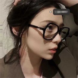 12% OFF Sunglasses New High Quality models Xiaoxiangjia's internet celebrity the same type of large male plate myopia plain face glasses frame female ch3421