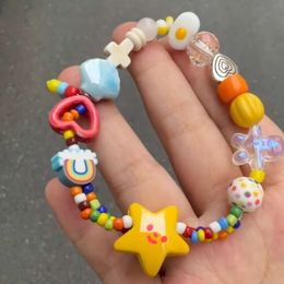 Cute Autumn Beaded Dopamine and Winter Elementary School Students Girlfriends Children Girls Hand Bracelet Gifts H
