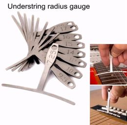 9Pcs Guitar Bass Metal Under String Radius Gauge Setup Luthier Stainless Steel Set4058054