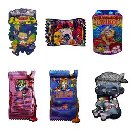 wholesale Special shaped mylar bags Foil Resealable Uniquely Shaped Pouches with Zipper plastic packaging baggies ZZ