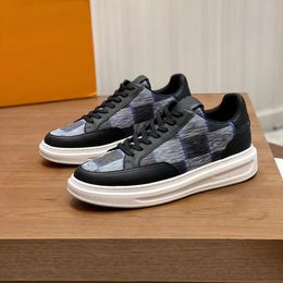 Beverly Hills Sneakers Classic Luxury Brand Low State Damier cow leather Casual Shoes Brand Casual Shoes High Quality Retro Men's Cheque Name Brand Elements 04