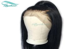 Bythair Human Hair Lace Front Wig Silky Straight Pre Plucked Hairline Soft Brazilian Virgin Hair Full Lace Wig 150 Density With B1782290