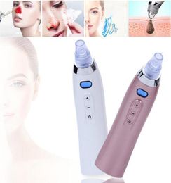 Face Pore Cleaner Blackhead Remover Vacuum Comedo Suction Diamond Dermabrasion Facial Cleaning Beauty Machine Rose Gold White Colo4956214