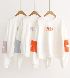 Children Hoodies Sweatshirts Girls Sport Fashion Cool comfortbale White Orange2409397