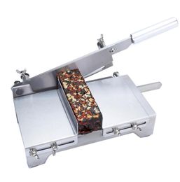 Manual Slicer Ejiao Cake Cutting Machine Nougat Pastry Vegetables Slicer Stainless Steel Meat Cutter3251175