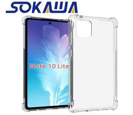 Transparent Phone Cases For Samsung Galaxy Note 20 Ultra Note 10 Plus S10 Lite Note 10 Lite Case Skin TPU Gel Soft Protection Sili6958262