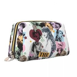 Stylish Girl Swifties Cosmetic Bags Eras Tour Makeup Bag Outfits Album Cover Large Capacity Zipper Beauty Toiletry 240125
