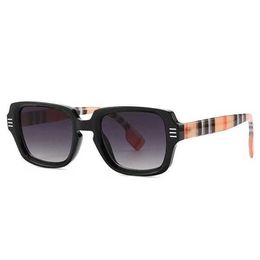 12% OFF Wholesale of 2819 Narrow runway show Scottish patterned for men's trendy street photo cat's eye sunglasses