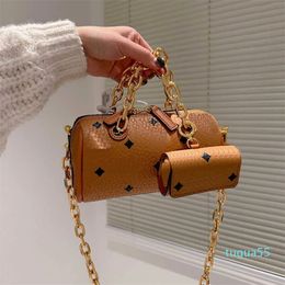 Thick Chain Designer Bag With Wallet Women Shoulder Bags Handbags Mini Designers Crossbody Bag Lady Letters Print Pillow Bags Purse