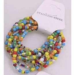 Piece Children One Card Bohemian Style Rice Bead Jewellery Ethnic Daily Decoration Bracelet