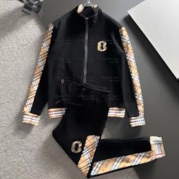 designer mens tracksuit zipper jackets and sport pants sets designer woman embroidered letter tracksuits jogger leisure trousers track suit