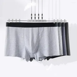 Underpants Men Solid Colour Panties Shorts Soft Breathable Fabric Elastic Waist U-convex Briefs Man Boxers Men's Underwear