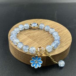 Colored Children Glass Small Daisy Korean Hand String Female Same Bracelet