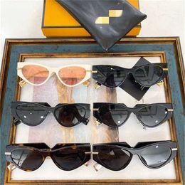 22% OFF Sunglasses High Quality New product F family FE40121 INS popular on internet the same Personalised and fashionable cat eye sunglasses for women