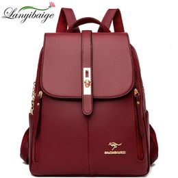 Fashion Women's Backpack Trend Design High-quality PU All-season Fashionable Backpack Leisure Simple Texture Hardware 240106