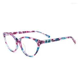 Sunglasses Frames Belight Optical Acetate Cat Eye Shape Prescription Vintage Retro Women Colorful Eyeglasses Spectacle Frame Eyewear 19111