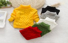 Menoea 18Years Winter Boy Girl Kid Thick Knitted Bottoming Long Sleeve Turtleneck Shirts High Collar Pullover Toddler Sweater LJ29524822