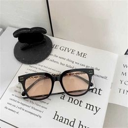 58% Sunglasses High Quality New Xiaoxiang 0768 Large Chain Glasses Mask Facial Makeup Tool Can Be Matched with Myopia Lens Frame Network Red Same Style