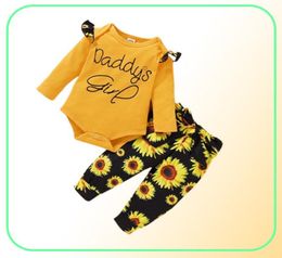 Clothing Sets Baby Girl Clothes 018 Months Daddy039s Little Floral Leopard Camouflage Pants Born Outfits5415389