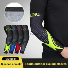 Arm Leg Warmers Protective Gear 1 Pair Ice Silk Cooling Sleeve Cycling Breathable Sunscreen UV Protection Running Warmer Bicycle Cover YQ240106