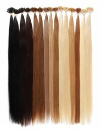 Top Grade u tip remy human hair extensions Brazilian Prebonded Hair Extensions 50strandslot 1426inch Whole Factory 8314836