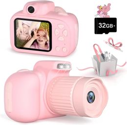 Kids Video Digital Camera child Toys With Flash For Girls Boys Age 3 4 5 6 7 8 9 10 11 12 Year Old Birthday Gift 240105