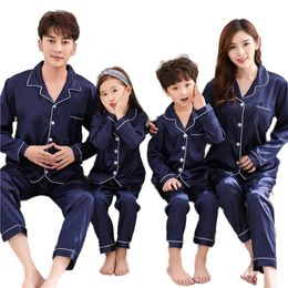 Sleepwear Parent Child Family Pajamas Suit Parents Children Suit Family Pajamas Baby Parents Match Family Clothes X0526