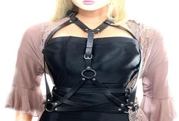 Belts Harajuku Tassel Garters Faux Leather Body Bondage Cage Sculpting Harness Women Lingerie Gothic Belt Straps Suspenders7469737