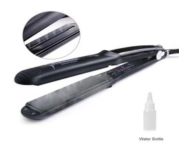 Professional Steam Function Flat Iron Tourmaline Ceramic Vapor Professional Hair Straightener with Argan Oil hair Straighteners5734262