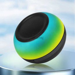 Portable Speakers Mini Portable Dazzling Wireless Bluetooth Speaker Call Speakers 1200mA Solar Colourful Breath Light Family Outdoor Subwoofer YQ240106