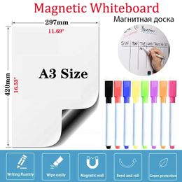 Magnetic Whiteboard PET Writing Film Boards Office School Supplies Presentation Fridge Stickers Memo Message Board 240105