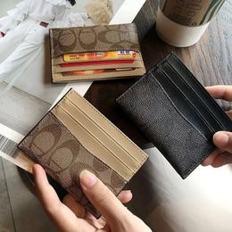 Luxury PU leather multifunctional small card bag ultra-thin men's credit card case ID Organiser business card wallet 240106