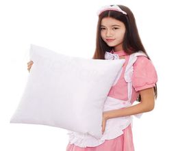 Whole White Sublimation Pillow Case Heat Printing Blank Pillow Covers Without Insert Bolster 40X40CM 4545cm DIY Plillow C7608193