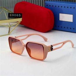 26% OFF Wholesale of New large frame Personalised and trendy with sun shading high-end feeling G-letter sunglasses for women