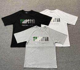 Motion design Spring Summer Trapstar T-shirt Men Women Green White Towel Embroidery Short Sleeve T Shirt Set Versatile Comfort Cotton 2773ess