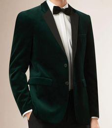 Blazers Mens Velvet Blazers Custom Made Slim Fit Dark Green Velvet Jacket Men, Tailored Blazers For Men,Mens Suit Jacket