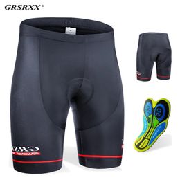 GRSRXX Summer Cycling Shorts Men's Bike Pants MTB Shockproof 5D Gel Pad Tights Breathable Road Racing Bicycle Sports Clothing 240105