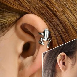 Backs Earrings 1pc Fashion Frog Animal No Piercing Ear Bone Clip Ladies Toad Metal Hip Hop Punk Women Men Couple Commemorative Gifts