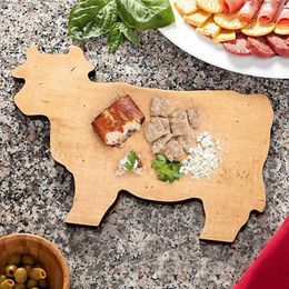 Plates Cow Shaped Chopping Board Dinner Plate Cute Holiday Family Gathering Convenience Toaster Oven Tray Pans