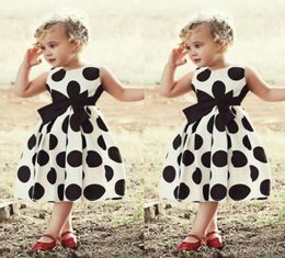 Girl039s Dresses Toddler Baby Girls Dress Sleeveless Vintage Polka Dot Print Princess Clothes Elegant Swing Party Pageant4652514