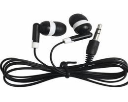 Whole Disposable 35mm earphones headphones low cost earbuds for Theatre Museum School libraryelhospital Gift2186843