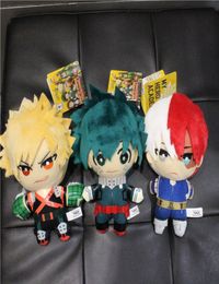 2020 3 Styles 15CM My Hero Academia Plush Toy Charm Key Chain Midoriya Izuku Bakugou Katsuki Todoroki So Stuffed Doll L2672489229