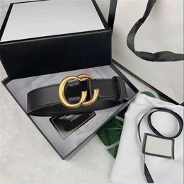 Designer belts for men and women leather luxury letters bronze Buckle Black Classic versatile Korean youth pants belt net red belt2234