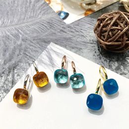 Dangle Earrings Classic Water Droplets Candies Style 22 Kinds Of Color Crystal Drop Earring For Women Fashion Jewelry