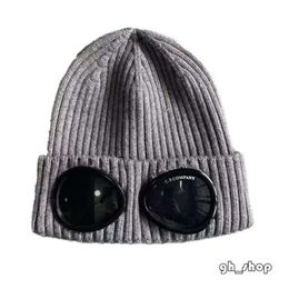 CP Caps Men's Designer Ribbed Knit Lens Hats Women's Extra Fine Merino Wool Goggle Beanie Official Website Version 550