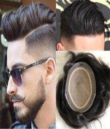 Men Hair Wig Mens Hairpieces Straight Full Silk Base Toupee Full Silk Top Toupee Chinese Virgin Human Hair Replacement Wig for Men2731114