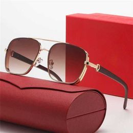 10% OFF Wholesale of Fashion metal large frame business trend men's and women's sunglasses Personalised dual Colour toad driver's glasses