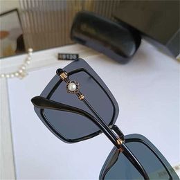 26% OFF Wholesale of sunglasses Xiaoxiangfeng Pearl Large Frame for Women New Korean Edition Round Face Slim and UV Resistant Sunglasses