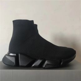 Designer Speed Trainer classic Casual Shoes For Sale Lace Up Fashion Flat Socks Boots Speed 2.0 Men Women Runner Sneakers With original box