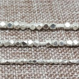 Loose Gemstones Karen Hill Tribe Silver Faceted Hexagon Beads 1.5mm 2mm 2.5mm 3mm 4mm 6mm Higher Than Sterlling